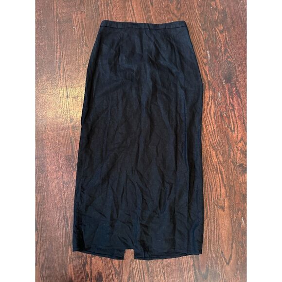 Old Navy Black Midi Skirt Size Small - Picture 2 of 8